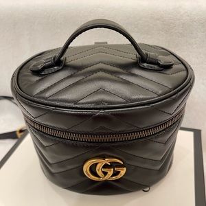 Gucci GG Marmont Vanity Backpack Matelasse Leather Mini
